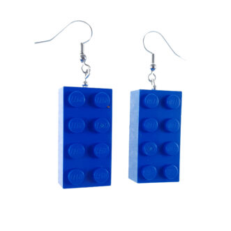 Náušnice LEGO kváder modrý